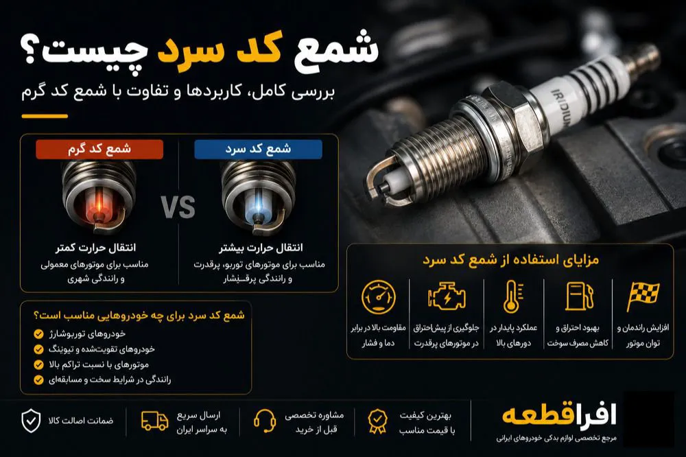 شمع کد سرد چیست؟ راهنمای کامل انتخاب شمع مناسب برای دنا توربو، تارا توربو و شاهین